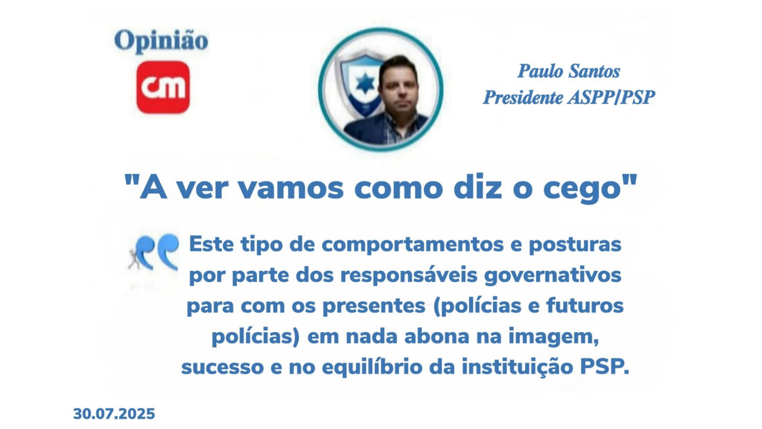 "A ver vamos como diz o cego"