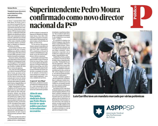 Novo Diretor Nacional da PSP assume funções em contexto de forte contestação e exigência salarial
