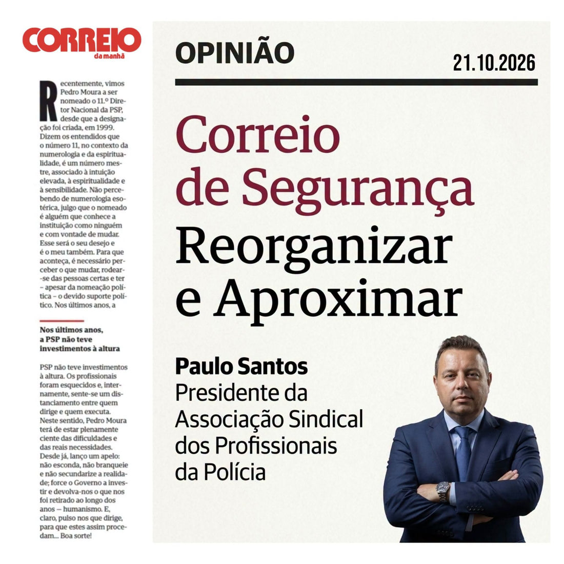 Artigo Imprensa - Reorganizar e Aproximar